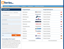 Tablet Screenshot of ferries.no